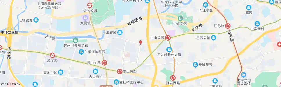上海遵义路长宁路_公交站地图_上海公交_妙搜公交查询2025