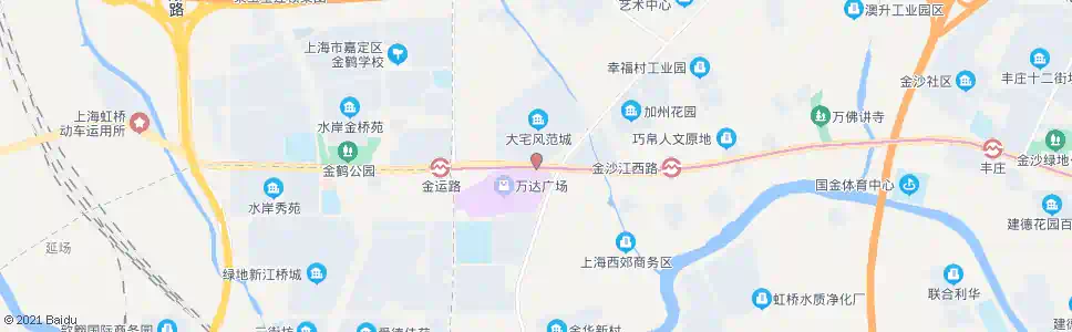 上海金沙江西路华江路_公交站地图_上海公交_妙搜公交查询2025