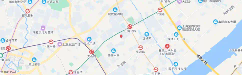 上海许昌路长阳路_公交站地图_上海公交_妙搜公交查询2025