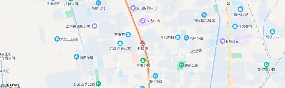 上海共康路站_公交站地图_上海公交_妙搜公交查询2025