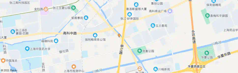 上海张江路蔡伦路_公交站地图_上海公交_妙搜公交查询2025