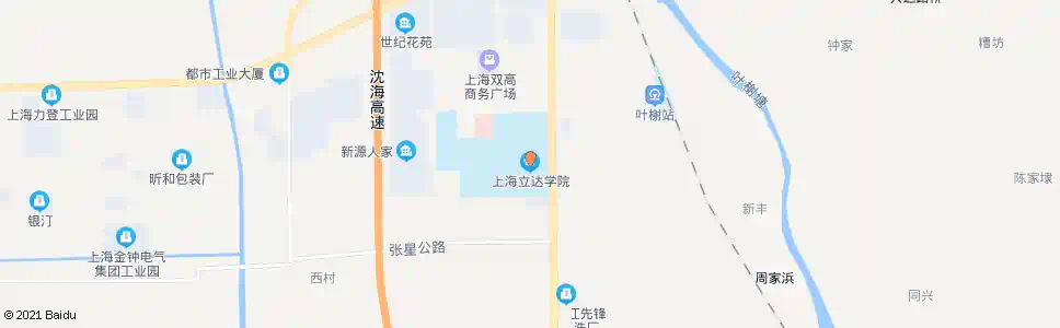 上海立达职业技术学院_公交站地图_上海公交_妙搜公交查询2025