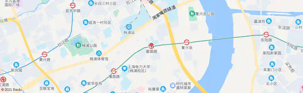 上海爱国路站_公交站地图_上海公交_妙搜公交查询2025
