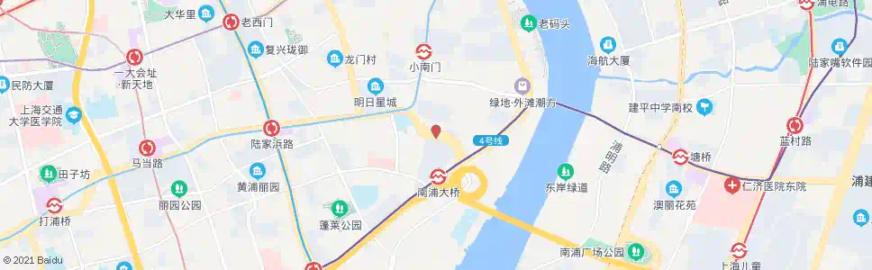 上海陆家浜路海潮路_公交站地图_上海公交_妙搜公交查询2025