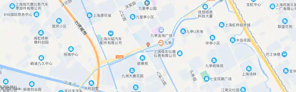 上海九里亭_公交站地图_上海公交_妙搜公交查询2025
