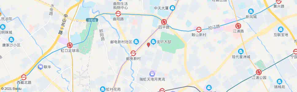 上海新港路四平路_公交站地图_上海公交_妙搜公交查询2025