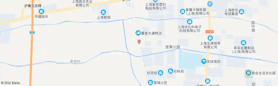 上海六奉公路宣黄公路_公交站地图_上海公交_妙搜公交查询2025