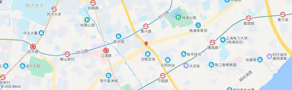 上海周家嘴路黄兴路_公交站地图_上海公交_妙搜公交查询2025