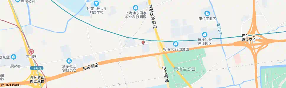 上海康桥路申江路(高西村)_公交站地图_上海公交_妙搜公交查询2025