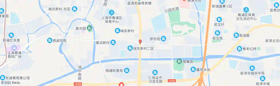上海外青松公路城中东路_公交站地图_上海公交_妙搜公交查询2025