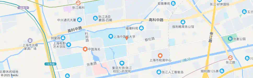 上海金科路蔡伦路_公交站地图_上海公交_妙搜公交查询2025