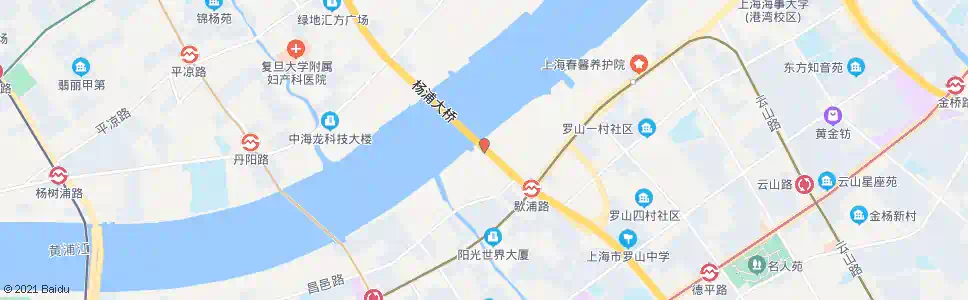 上海杨浦大桥_公交站地图_上海公交_妙搜公交查询2025