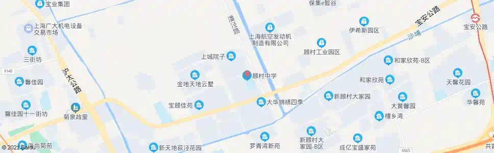 上海电台路顾北路(顾村中学)_公交站地图_上海公交_妙搜公交查询2025