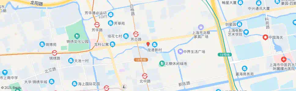 上海华佳花园(高科西路莲溪路)_公交站地图_上海公交_妙搜公交查询2025