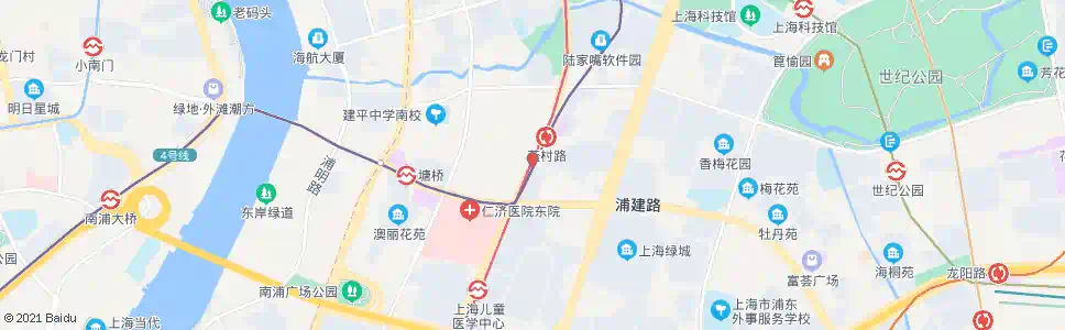 上海东方路蓝村路_公交站地图_上海公交_妙搜公交查询2025
