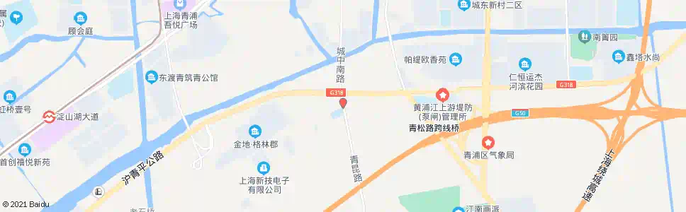 上海青昆路城南村_公交站地图_上海公交_妙搜公交查询2025