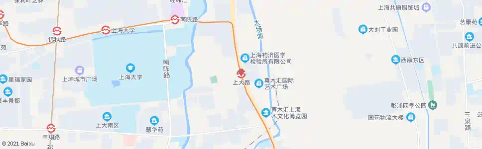 上海上大路站_公交站地图_上海公交_妙搜公交查询2025