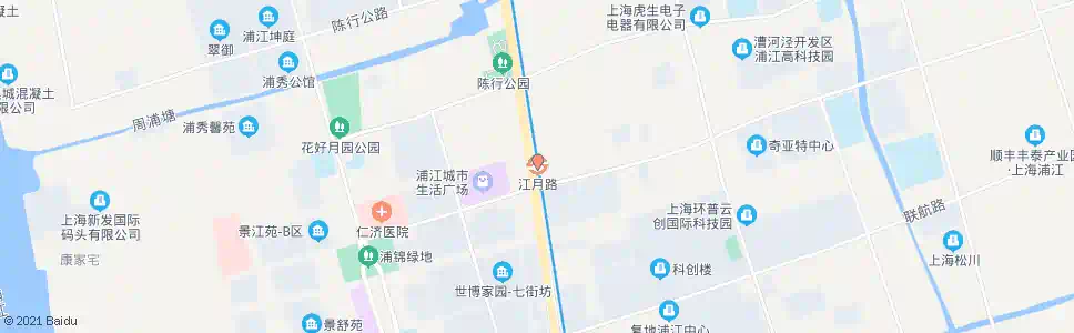 上海江月路站_公交站地图_上海公交_妙搜公交查询2025