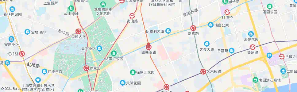 上海肇嘉浜路站_公交站地图_上海公交_妙搜公交查询2025