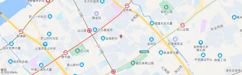 上海金杨路金口路_公交站地图_上海公交_妙搜公交查询2025