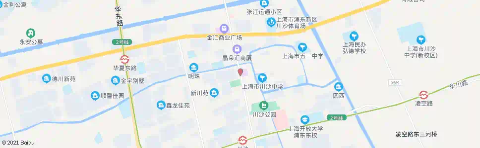 上海川沙路新源路_公交站地图_上海公交_妙搜公交查询2025