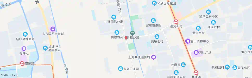 上海长江西路康宁路_公交站地图_上海公交_妙搜公交查询2025