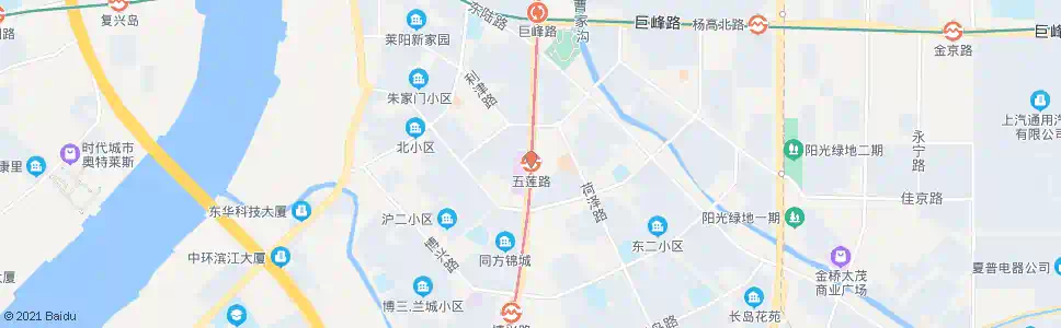 上海五莲路站_公交站地图_上海公交_妙搜公交查询2025