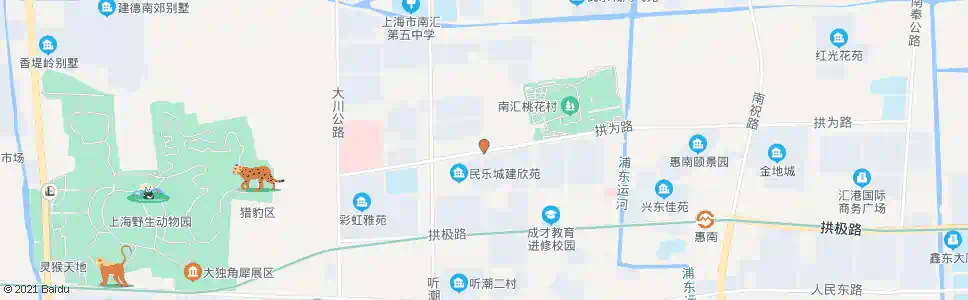 上海拱为路听乐路_公交站地图_上海公交_妙搜公交查询2025