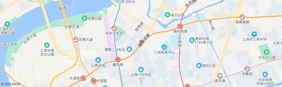上海华夏西路云台路_公交站地图_上海公交_妙搜公交查询2025