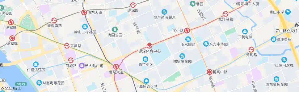 上海源深体育中心站_公交站地图_上海公交_妙搜公交查询2025
