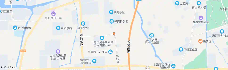 上海蔡家浜路张泾路(临时站)_公交站地图_上海公交_妙搜公交查询2025