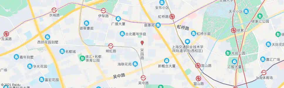 上海宋园路黄金城道_公交站地图_上海公交_妙搜公交查询2025