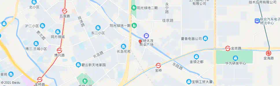上海金高路东陆路_公交站地图_上海公交_妙搜公交查询2025