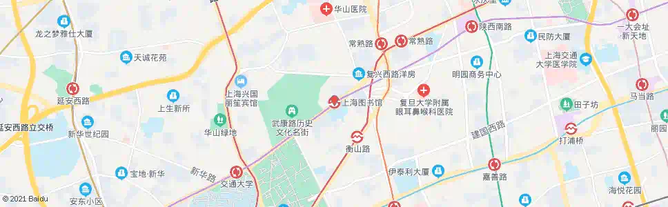 上海上海图书馆站_公交站地图_上海公交_妙搜公交查询2025