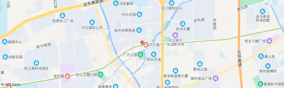 上海祖冲之路广兰路_公交站地图_上海公交_妙搜公交查询2025