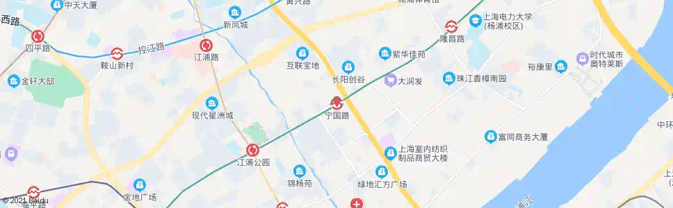 上海宁国路站_公交站地图_上海公交_妙搜公交查询2025