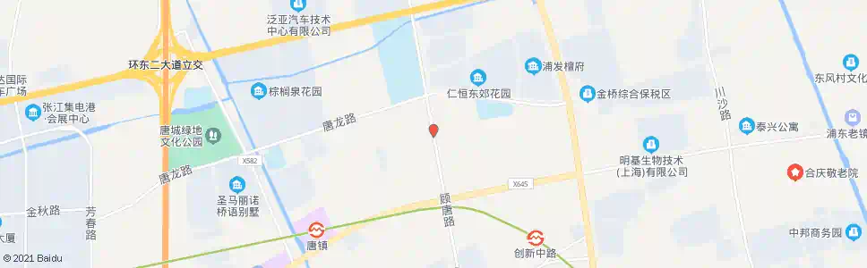 上海唐龙路顾唐路_公交站地图_上海公交_妙搜公交查询2025