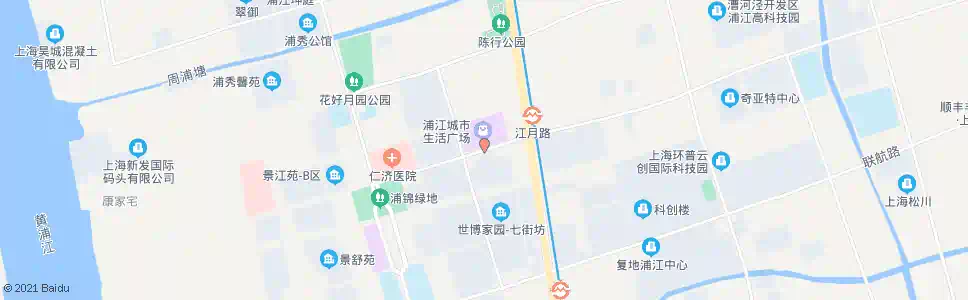 上海浦晓路江月路_公交站地图_上海公交_妙搜公交查询2025