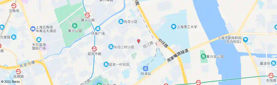 上海长白路图们路_公交站地图_上海公交_妙搜公交查询2025
