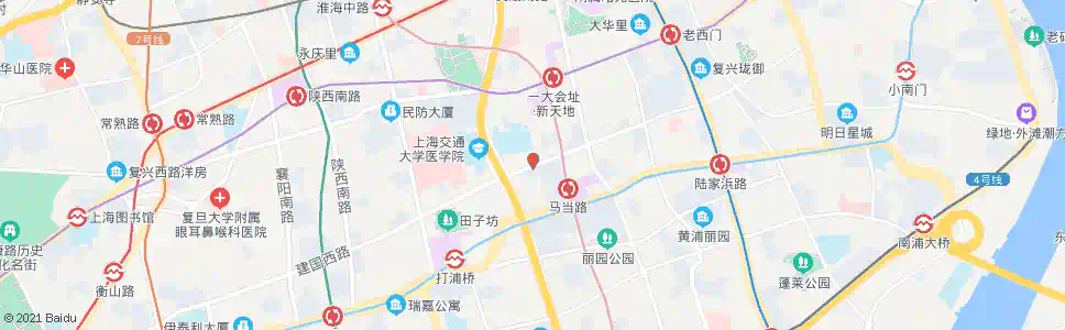 上海建国东路重庆南路_公交站地图_上海公交_妙搜公交查询2025