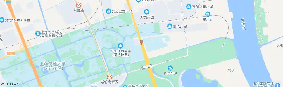 上海虹梅南路东海学院_公交站地图_上海公交_妙搜公交查询2025