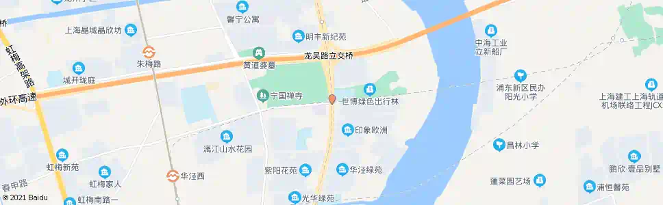 上海长发路华泾路_公交站地图_上海公交_妙搜公交查询2025