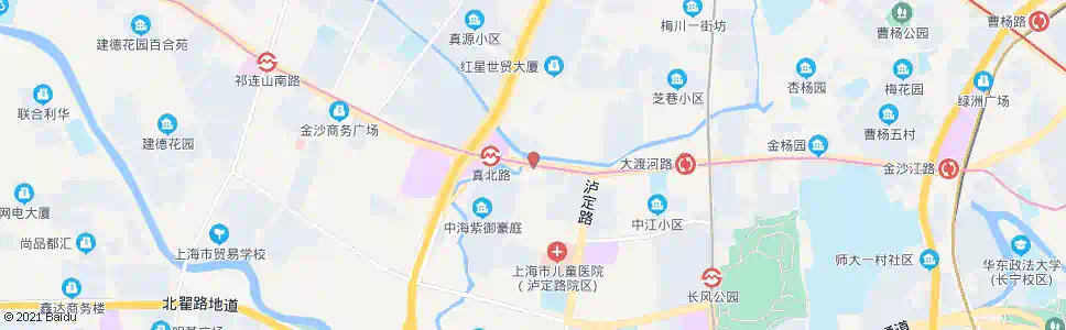 上海丹巴路金沙江路_公交站地图_上海公交_妙搜公交查询2025