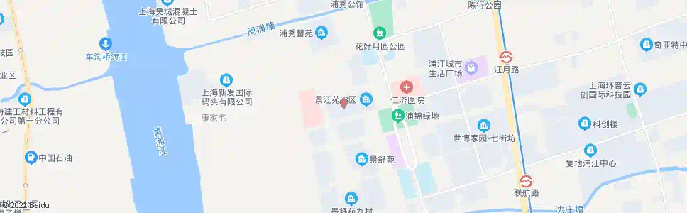 上海景江苑A区_公交站地图_上海公交_妙搜公交查询2025