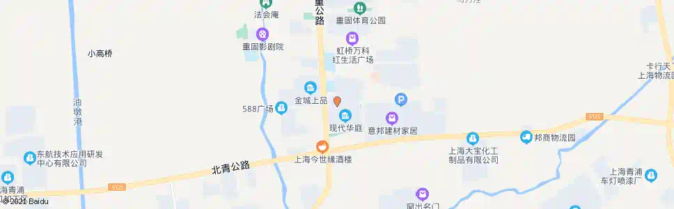 上海现代华庭(招呼站)_公交站地图_上海公交_妙搜公交查询2025
