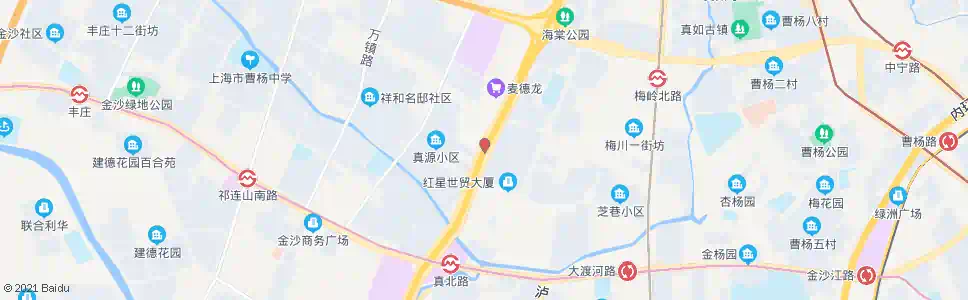 上海真北路怒江北路_公交站地图_上海公交_妙搜公交查询2025