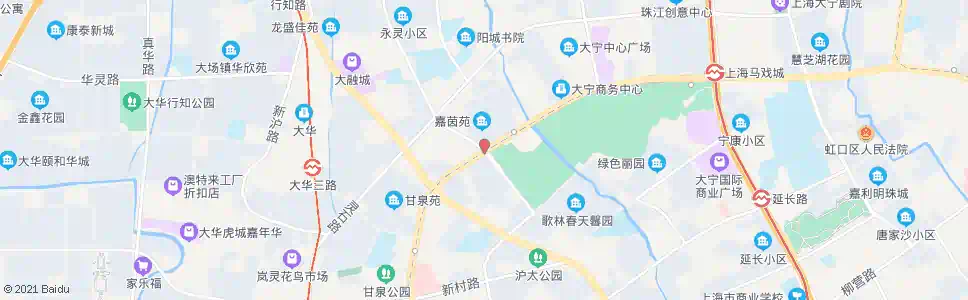 上海广中西路运城路_公交站地图_上海公交_妙搜公交查询2025
