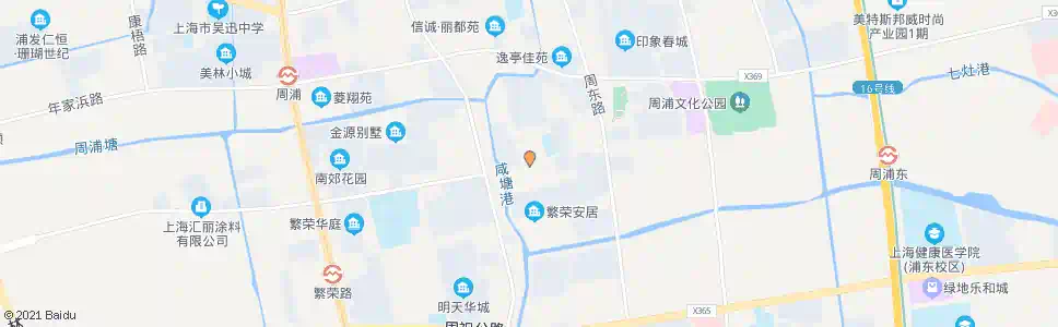 上海祝家港路周市路_公交站地图_上海公交_妙搜公交查询2025