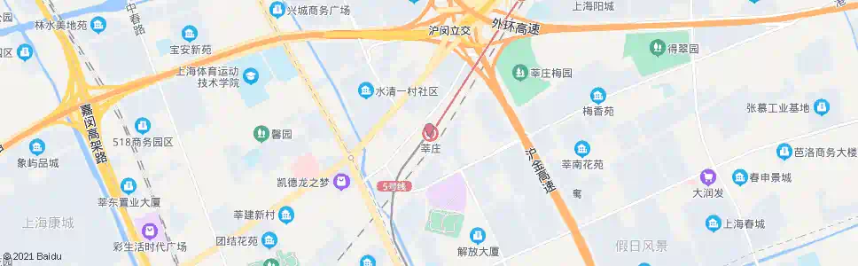 上海莘庄_公交站地图_上海公交_妙搜公交查询2025