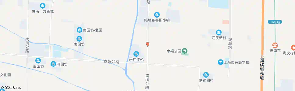上海宣黄公路南团公路_公交站地图_上海公交_妙搜公交查询2025